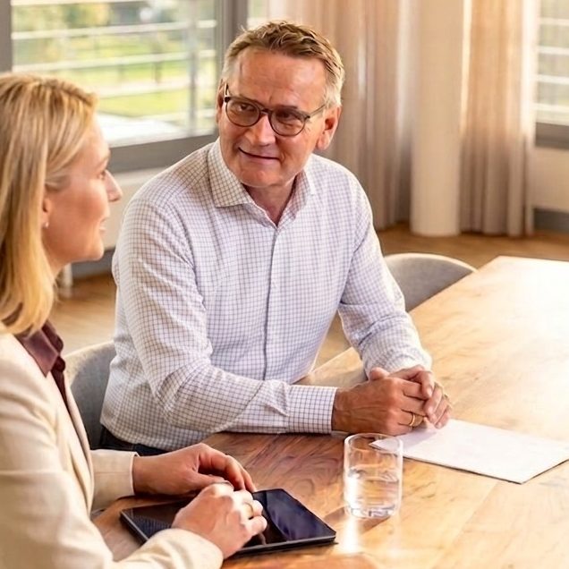 Michael Oestreich im persönlichen Gespräch